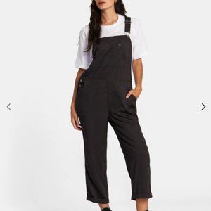 RVCA women’s size 25 XS/S Overalls jumper black Seniesa New Yume